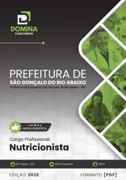 Nutricionista São Gonçalo do Rio Abaixo MG | Apostila 2026