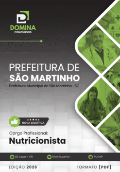 Nutricionista São Martinho SC | Apostila 2026