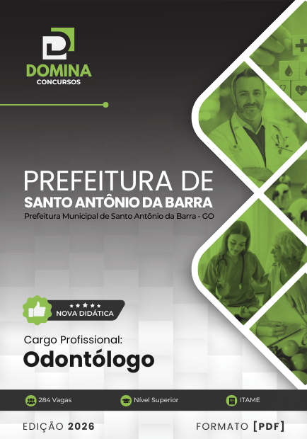 Odontólogo Santo Antônio da Barra GO | Apostila 2026 1 Odontólogo Santo Antônio da Barra GO | Apostila 2026