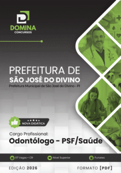 Odontólogo São José do Divino PI | Apostila 2026