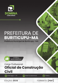 Oficial de Construção Civil Buriticupu MA | Apostila 2026