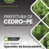 Operador de Escavadeira Cedro PE | Apostila 2026