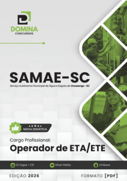 Operador de ETA e ETE SAMAE Urussanga SC | Apostila 2026