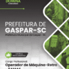 Operador de Máquinas Gaspar SC | Apostila 2026