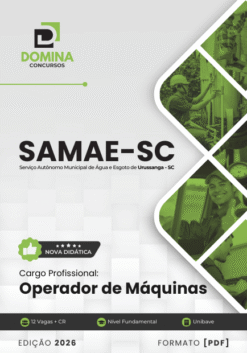 Operador de Máquinas SAMAE Urussanga SC | Apostila 2026
