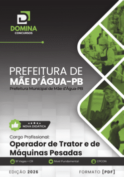 Operador de Trator e de Máquinas Pesadas Mãe D’Água PB | Apostila 2026