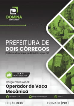 Operador de Vaca Mecânica Dois Córregos SP | Apostila 2026