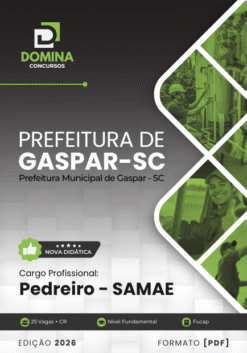 Pedreiro Gaspar SC | Apostila 2026