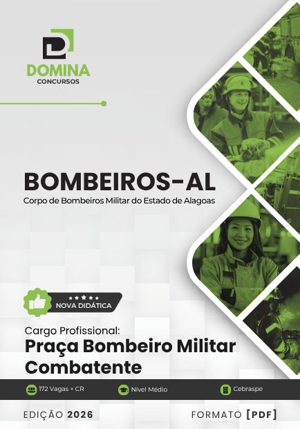 Praça Bombeiro Militar Combatente Bombeiros AL | Apostila 2026 1 Praça Bombeiro Militar Combatente Bombeiros AL | Apostila 2026