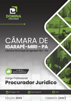 Procurador Jurídico Câmara Igarapé-Miri PA | Apostila 2026