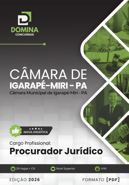 Procurador Jurídico Câmara Igarapé-Miri PA | Apostila 2026 1 Procurador Jurídico Câmara Igarapé-Miri PA | Apostila 2026