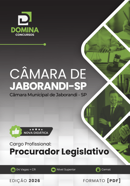 Procurador Legislativo Câmara Jaborandi SP | Apostila 2026 1 Procurador Legislativo Câmara Jaborandi SP | Apostila 2026