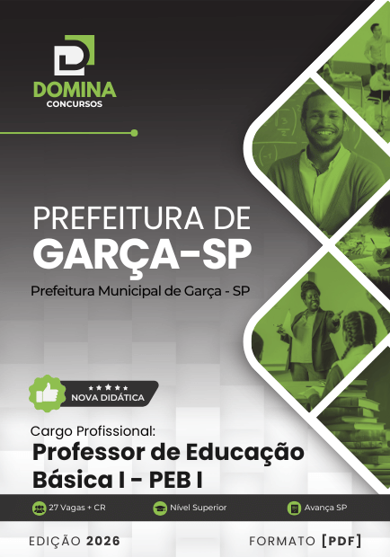 Professor de Educação Básica Garça SP | Apostila 2026 1 Professor de Educação Básica Garça SP | Apostila 2026
