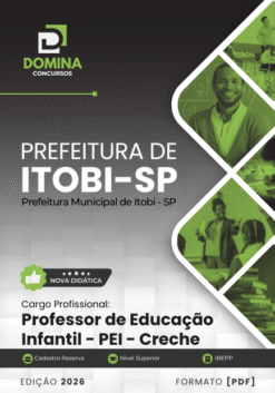 Professor de Educação Infantil Creche Itobi SP | Apostila 2026