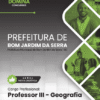 Professor de Geografia Bom Jardim da Serra SC | Apostila 2026