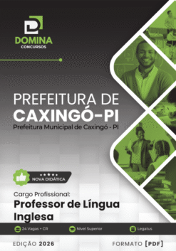 Professor de Inglês Caxingó PI | Apostila 2026
