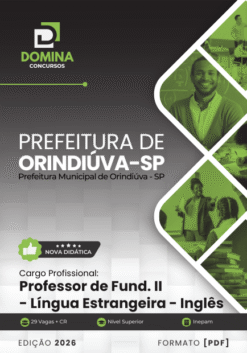 Professor de Inglês Orindiúva SP | Apostila 2026