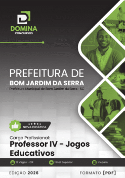 Professor de Jogos Educativos Bom Jardim da Serra SC | Apostila 2026