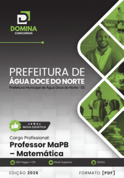Professor de Matemática Água Doce do Norte ES | Apostila 2026