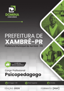 Psicopedagogo Xambrê PR | Apostila 2026