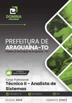 Técnico Analista de Sistemas Araguaína TO | Apostila 2026