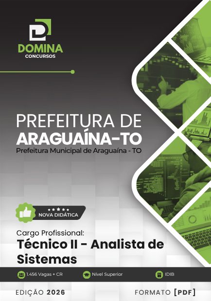 Técnico Analista de Sistemas Araguaína TO | Apostila 2026 1 Técnico Analista de Sistemas Araguaína TO | Apostila 2026