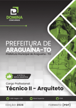 Técnico Arquiteto Araguaína TO | Apostila 2026
