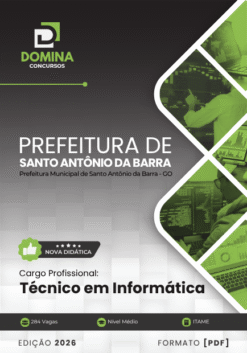 Técnico de Informática Santo Antônio da Barra GO | Apostila 2026