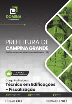 Técnico em Edificações e Fiscalização Campina Grande PB | Apostila 2026