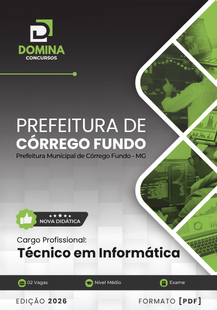 Técnico em Informática Córrego Fundo MG | Apostila 2026 1 Técnico em Informática Córrego Fundo MG | Apostila 2026