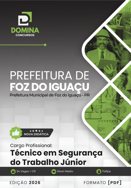 Técnico em Segurança do Trabalho Foz do Iguaçu PR | Apostila 2026 1 Técnico em Segurança do Trabalho Foz do Iguaçu PR | Apostila 2026