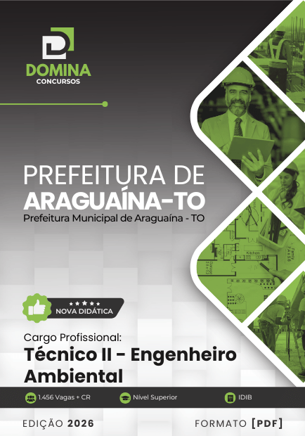Técnico Engenheiro Ambiental Araguaína TO | Apostila 2026 1 Técnico Engenheiro Ambiental Araguaína TO | Apostila 2026