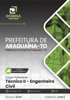 Técnico Engenheiro Civil Araguaína TO | Apostila 2026