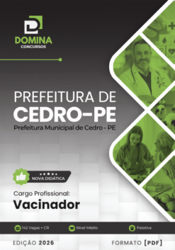 Vacinador Cedro PE | Apostila 2026