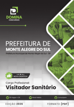 Visitador Sanitário Monte Alegre do Sul SP | Apostila 2026
