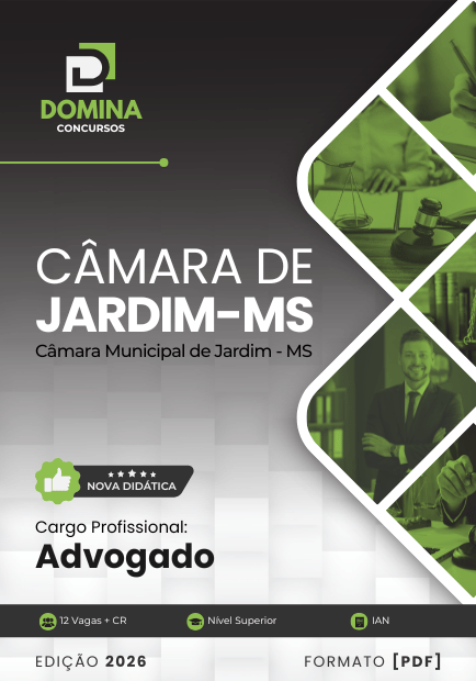 Advogado Câmara Jardim MS | Apostila 2026 1 Advogado Câmara Jardim MS | Apostila 2026