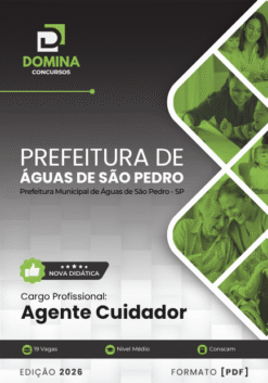 Agente Cuidador Águas de São Pedro SP | Apostila 2026