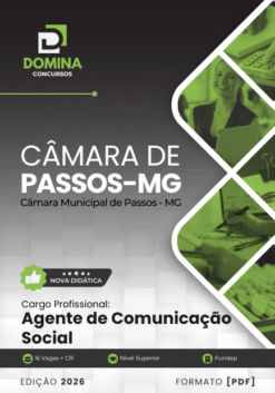 Agente de Comunicação Social Câmara Passos MG | Apostila 2026