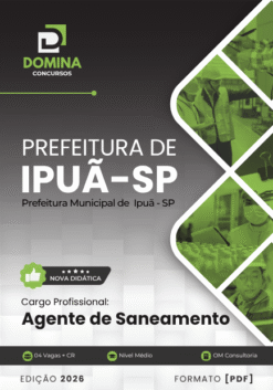 Agente de Saneamento Ipuã SP | Apostila 2026