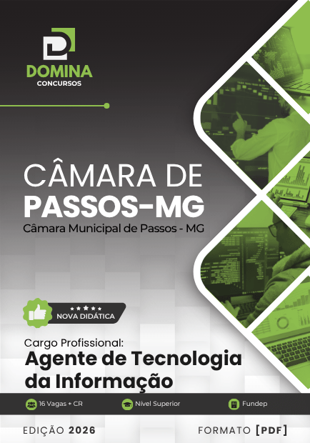 Agente de Tecnologia da Informação Câmara Passos MG | Apostila 2026 1 Agente de Tecnologia da Informação Câmara Passos MG | Apostila 2026