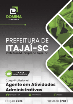 Agente em Atividades Administrativas Itajaí SC | Apostila 2026