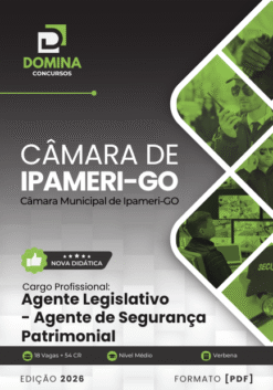 Agente Legislativo Segurança Patrimonial Câmara Ipameri GO | Apostila 2026