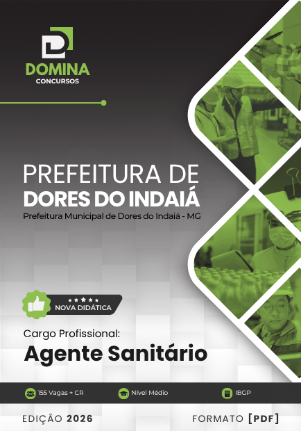Agente Sanitário Prefeitura Dores do Indaiá MG | Apostila 2026