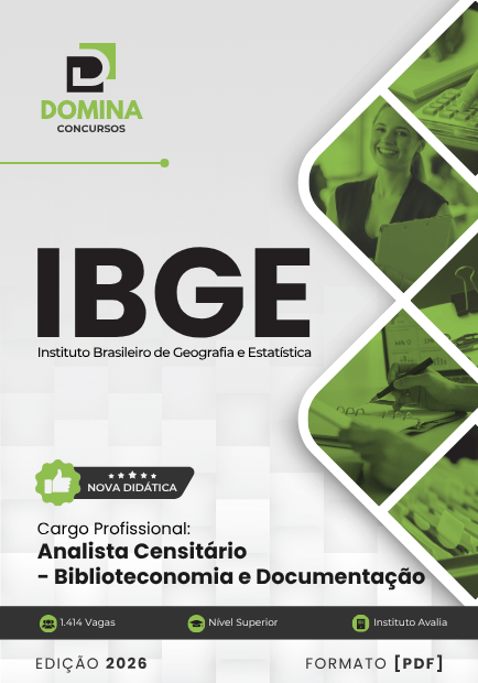 Analista Censitário Biblioteconomia e Documentação IBGE | Apostila 2026 1 Analista Censitário Biblioteconomia e Documentação IBGE | Apostila 2026