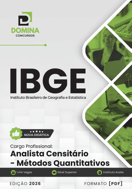 Analista Censitário de Métodos Quantitativos IBGE | Apostila 2026 1 Analista Censitário de Métodos Quantitativos IBGE | Apostila 2026