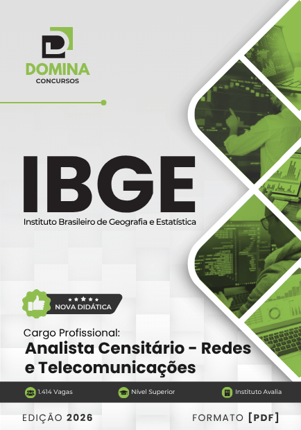Analista Censitário de Redes e Telecomunicações IBGE | Apostila 2026 1 Analista Censitário de Redes e Telecomunicações IBGE | Apostila 2026