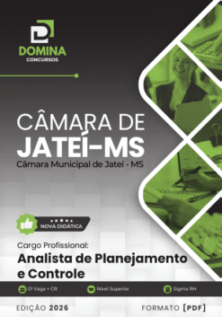 Analista de Planejamento e Controle Câmara Jateí MS | Apostila 2026