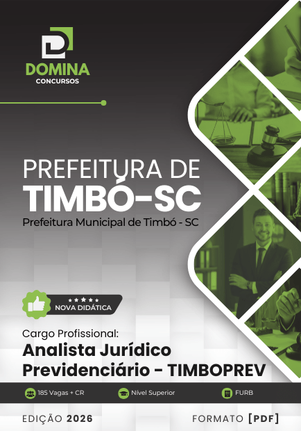 Analista Jurídico Previdenciário Timbó SC | Apostila 2026 1 Analista Jurídico Previdenciário Timbó SC | Apostila 2026