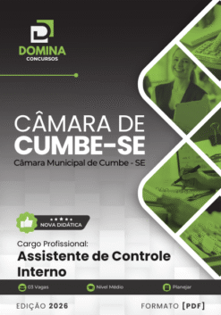 Assistente de Controle Interno Câmara Cumbe SE | Apostila 2026