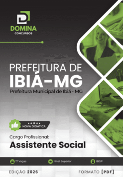 Assistente Social Ibiá MG | Apostila 2026